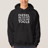 Dieselmechanisme voor mannen heeft grotere gereeds hoodie (Voorkant)