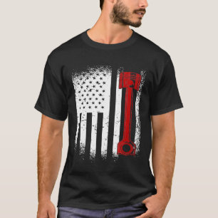 Dieselmochanische zuiger voor de VS-vlag voor elke T-shirt