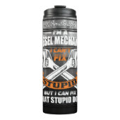 Dieselmonteur kan geen domme dingen repareren thermosbeker (Voorkant)