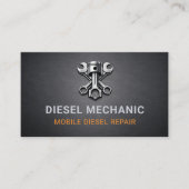 Dieselmonteur Metalen Visitekaartje (Voorkant)