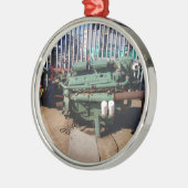 Dieselmotor Metalen Ornament (Links)