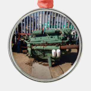 Dieselmotor Metalen Ornament