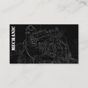 Dieselmotor Vierkant mechanisch Visitekaartje