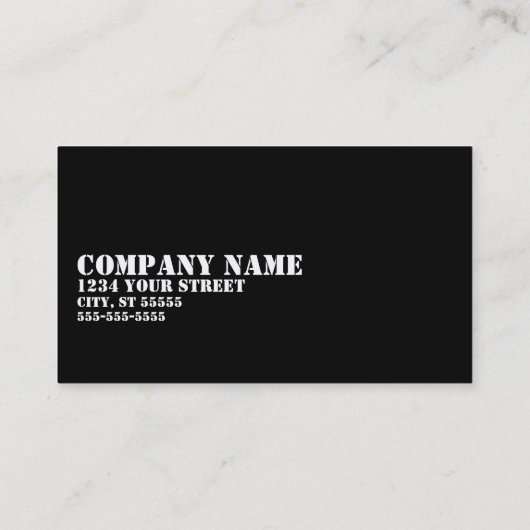 Dieselmotor Vierkant mechanisch Visitekaartje (Achterkant)