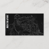 Dieselmotor Vierkant mechanisch Visitekaartje (Voorkant)