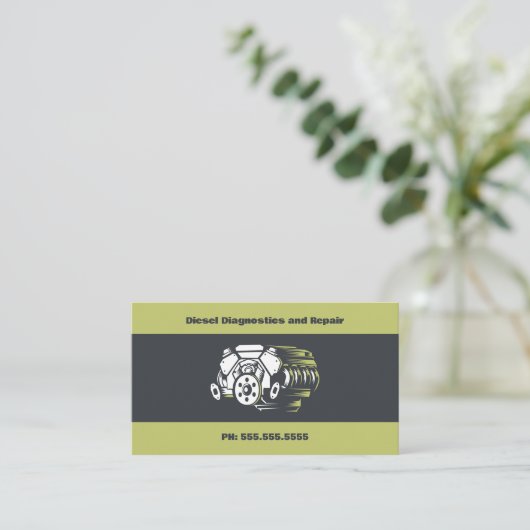 Dieselmotoren Visitekaartje (Staand voorkant)