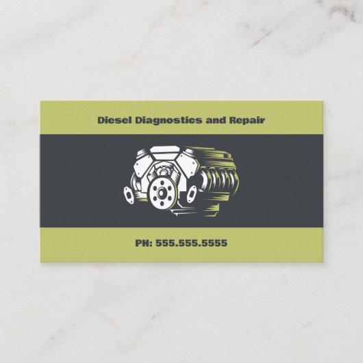 Dieselmotoren Visitekaartje (Voorkant)
