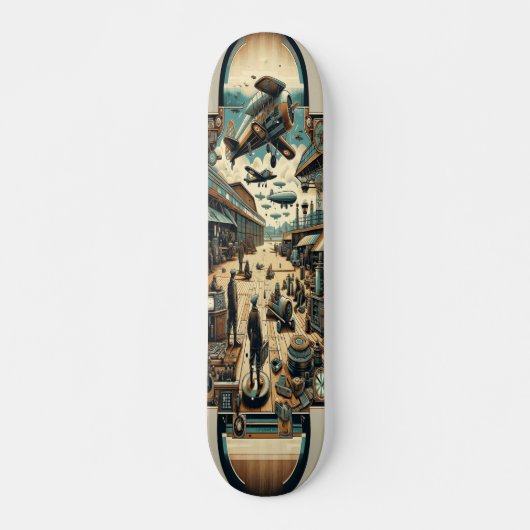 "Dieselpunk Airfield Deck" Persoonlijk Skateboard (Voorkant)