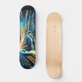 #Dieselpunk, #GiantRobot, #SkateboardDeck, #WarTor Persoonlijk Skateboard (Voorkant)