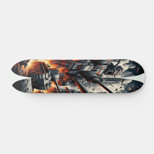 "Dieselpunk Mech Warfare Deck" Persoonlijk Skateboard (Horizontaal)