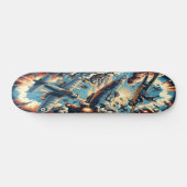 "Dieselpunk Sky Battle Deck" Persoonlijk Skateboard (Horizontaal)
