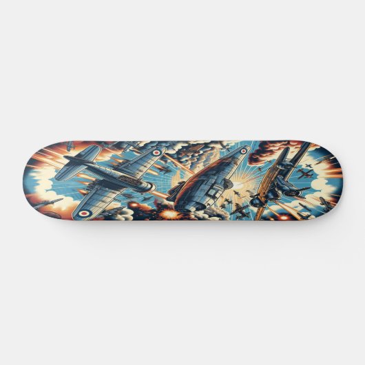 "Dieselpunk Sky Battle Deck" Persoonlijk Skateboard (Horizontaal)