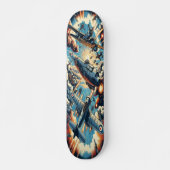 "Dieselpunk Sky Battle Deck" Persoonlijk Skateboard (Voorkant)