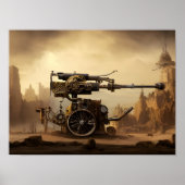 Dieselpunk War Machine Fantasy Art Poster (Voorkant)