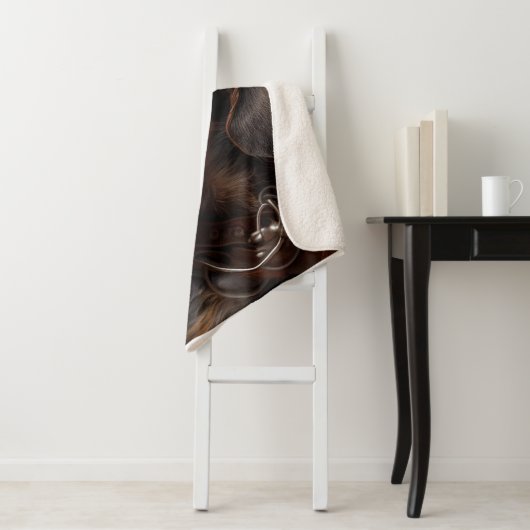 Dieselpunk Wirehaire Dachshund Steampunk Goggles Sherpa Deken (In situ)