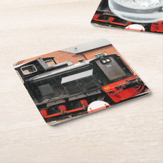 DIESELTREIN KARTONNEN ONDERZETTERS (Schuin)