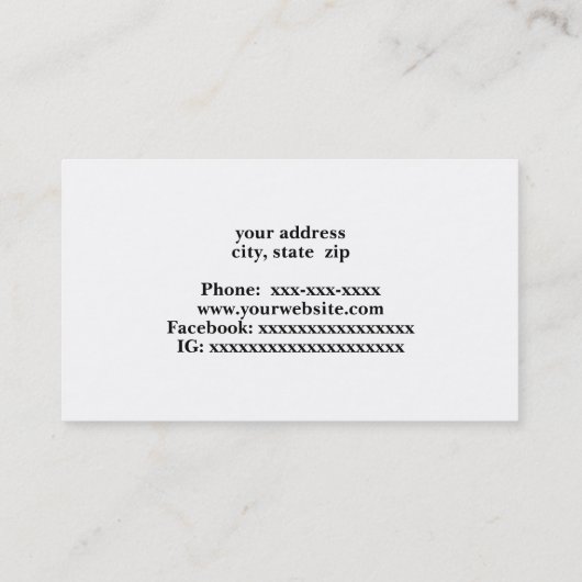 dieseltrein visitekaartje (Achterkant)