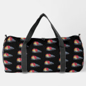 Dieseltrein voor Railroad Fan on Black Plunjezak (Achterkant)