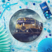 Dieseltreinemotoren Papieren Bordje (Feest)