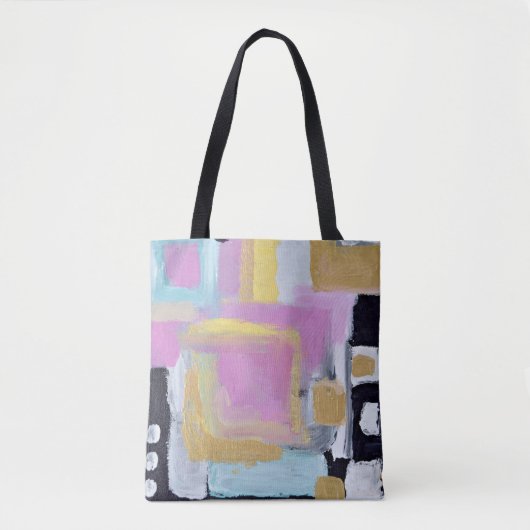 Diesupfoto, meerkleurig schilderen tote bag (Voorkant)