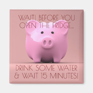 Diet advies van een varken! Motivatie Magneet