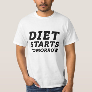 Diet begint morgen t-shirt