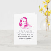 Diet Brag Joke "Gewoon omdat" Wenskaart Kaart (Gele Bloem)