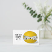 Diet Concept Grapefruit Visitekaartje (Staand voorkant)