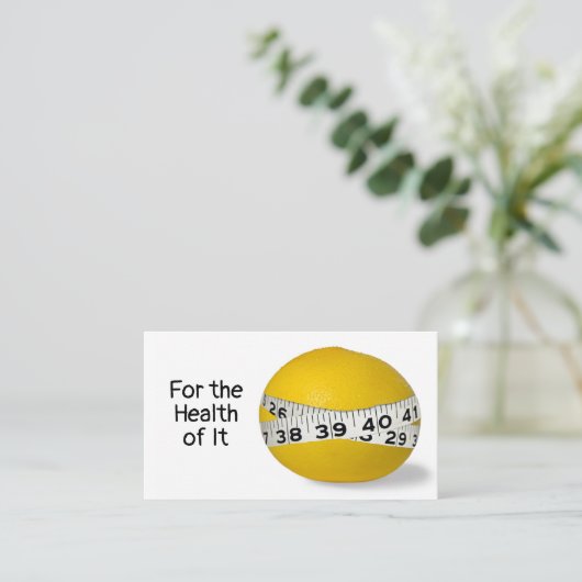 Diet Concept Grapefruit Visitekaartje (Staand voorkant)