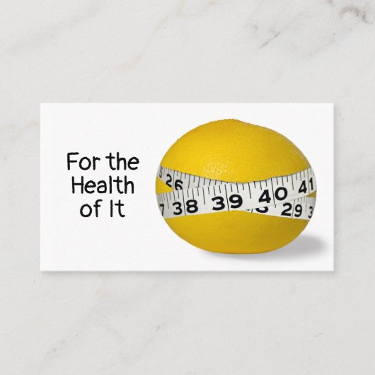 Diet Concept Grapefruit Visitekaartje (Voorkant)