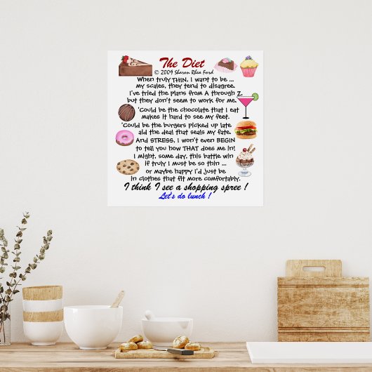 Diet door SRF Poster (Keuken)