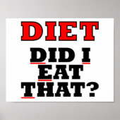 DIET Funny Poster (Voorkant)