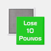 Diet Health and Fitness Goals Magnet (Voorkant / Achterkant)