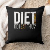 Diet heb ik die grappige Fitness Joke opgegeten Kussen (Deken)