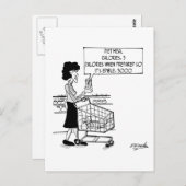 Diet maaltijden ongeschikt zoals is briefkaart (Voorkant / Achterkant)