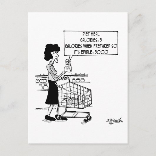 Diet maaltijden ongeschikt zoals is briefkaart (Voorkant)