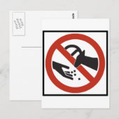 Diet niet het Deer Teken van de Snelweg Briefkaart (Voorkant / Achterkant)