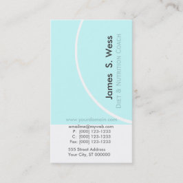Diet Nutrition Abstracte Classy Edgy Design Visitekaartje