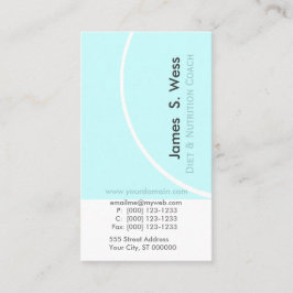 Diet Nutrition Abstracte Classy Edgy Design Visitekaartje