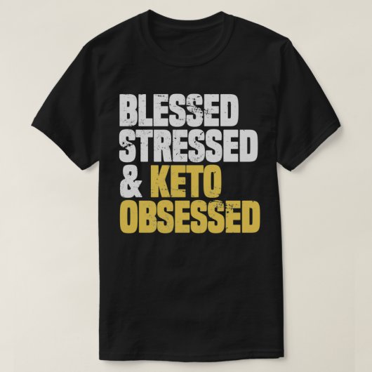 Diet Obsoned Funny Keto Shirt Ketosis Ketone Ditr (Design voorkant)
