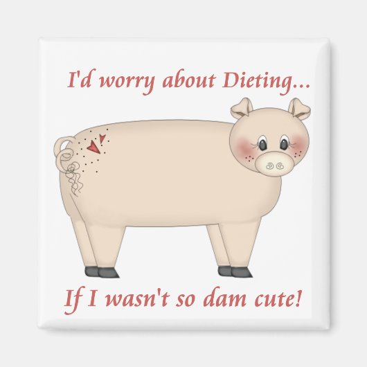 Diet Pig Magneet (Voorkant)