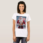 Diet Santa Christmas T-Shirt -Vakantie T-shirt met (Voorkant volledig)