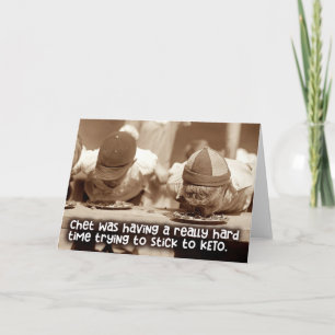 Diet Struggle Humor - Dagelijks Wenskaart Kaart