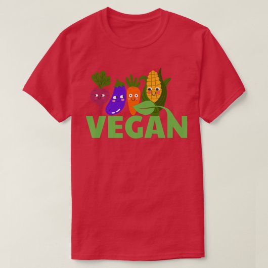 Diet Vegetarian Vega, gebaseerd op het Plant "Kawa T-shirt (Design voorkant)