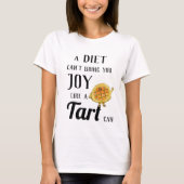 Diet vs. Treacle Tart Funny Quirky Cake Baking Pun T-shirt (Voorkant)