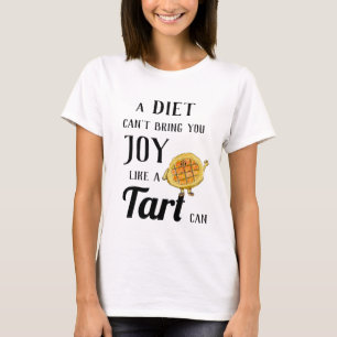 Diet vs. Treacle Tart Funny Quirky Cake Baking Pun T-shirt