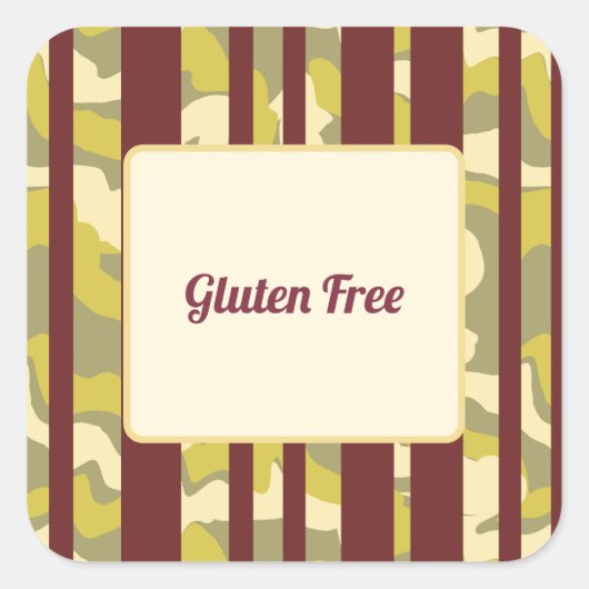Dietary Requirements Gluten Free Party Food Vierkante Sticker (Voorkant)
