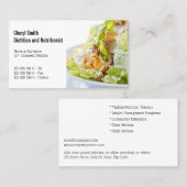 Dietiaan gezonde Caesar salad: organische foto Visitekaartje (Voorkant / Achterkant)