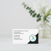 Dietician And Nutritionist Theme Business Cards Visitekaartje (Staand voorkant)