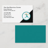 Dietician And Nutritionist Theme Business Cards Visitekaartje (Voorkant / Achterkant)